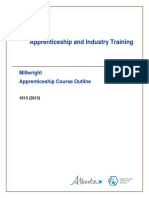 Apprenticeship and Industry Training: Millwright Apprenticeship Course Outline