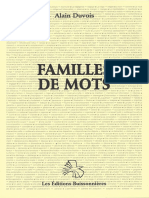 Famille de mots Cycle 3