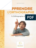 Nouvelle Méthode D'orthographe v.1 - ORTHOGRAPHE D'USAGE