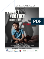 domestic violence advertisement teel example