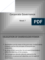 Corporate Governance: Week 7