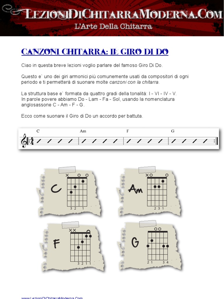 Canzoni Chitarra Il Giro Di Do