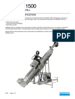 ONRAM 1500: Diamond Core Drill Technical Specification