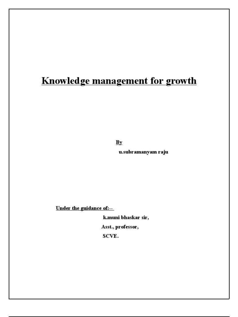 Accelerated Knowledge Management Strategies | PDF | Knowledge ...