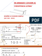 Metodo Por Resistencia Ultima (Ecc. Generales para Flexion Simple)