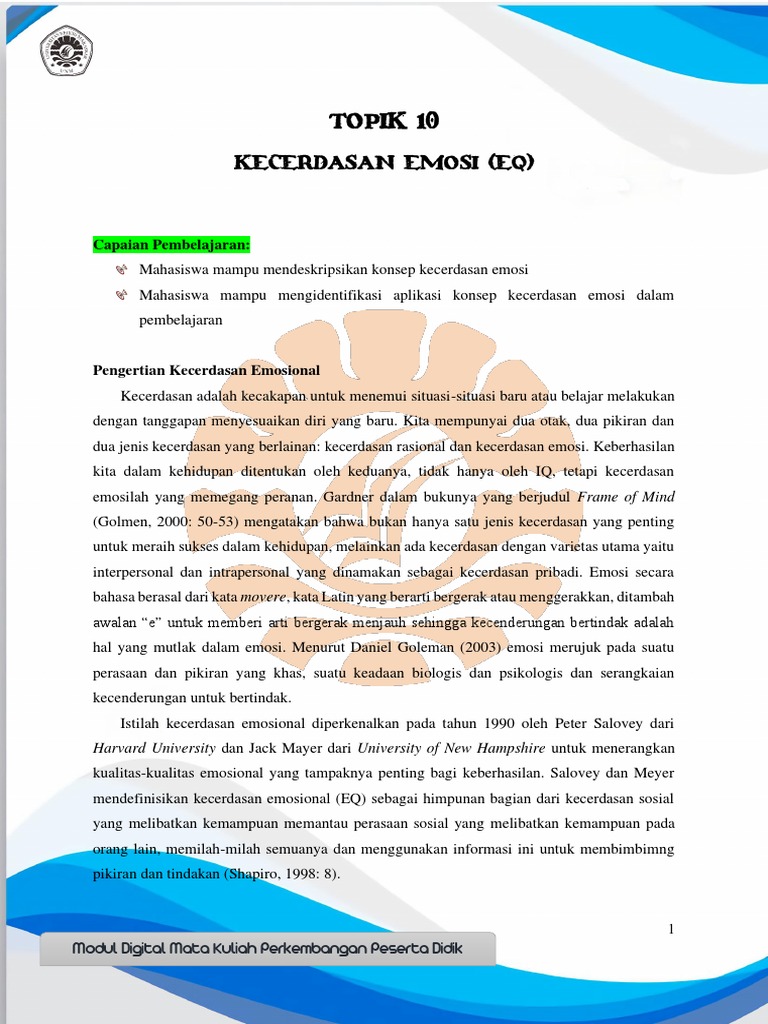 Kecerdasan Emosi | PDF