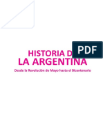 Ed. AULA TALLER - Historia de La Argentina Desde La Revolución de Mayo Hasta El Bicentenario