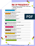 Adverbs of Frequency Questions Esl Grammar Worksheet