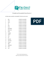 Domaca Zadaca - Countable and Uncountable Nouns - Homework