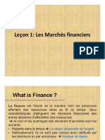 Lecon 1 - Marches Financiers - Generalites