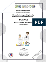 Consumer Chemistry: 5 Quarter 2: Module 3