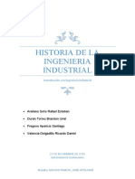 Historia de La Ingenieria Industrial