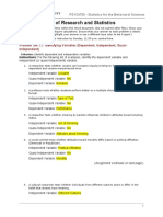 Week 1: Basics of Research and Statistics