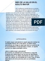 Condiciones de La Salud en El Adulto Mayor