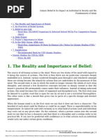 Islamic Beliefs and Their Impact On Individual and Society | PDF ...