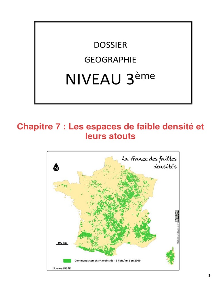Atouts des espaces de faible densité en France | PDF | Zone rurale | France