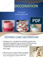 CAKE DECORATION TEKNIK DAN HAL YANG PERLU DIPERHATIKAN