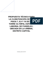 Propuesta Técnica para La Climatización