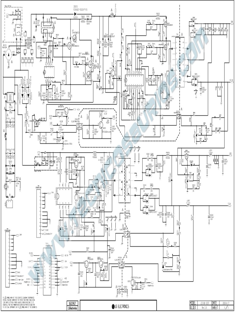 LG 32LG30R Fuente Switching Diagrama | PDF