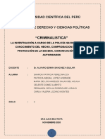 INVESTIGACION A CARGO DE LA PNP Monografia
