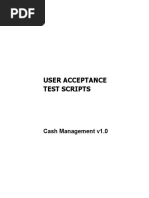 Te040 R12 Cash Management Test Scripts