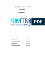 Important Accounting Concepts - Syndicate 7