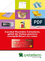 Cardul Rombiz Cetelem, Ghid de Folos Pentru Cumpărături Cu Rost