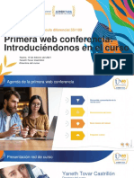 1° Web Conferencia Cálculo Diferencial