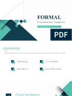 Formal Presentation Template