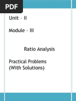 Ratio Analysis Solved Problems