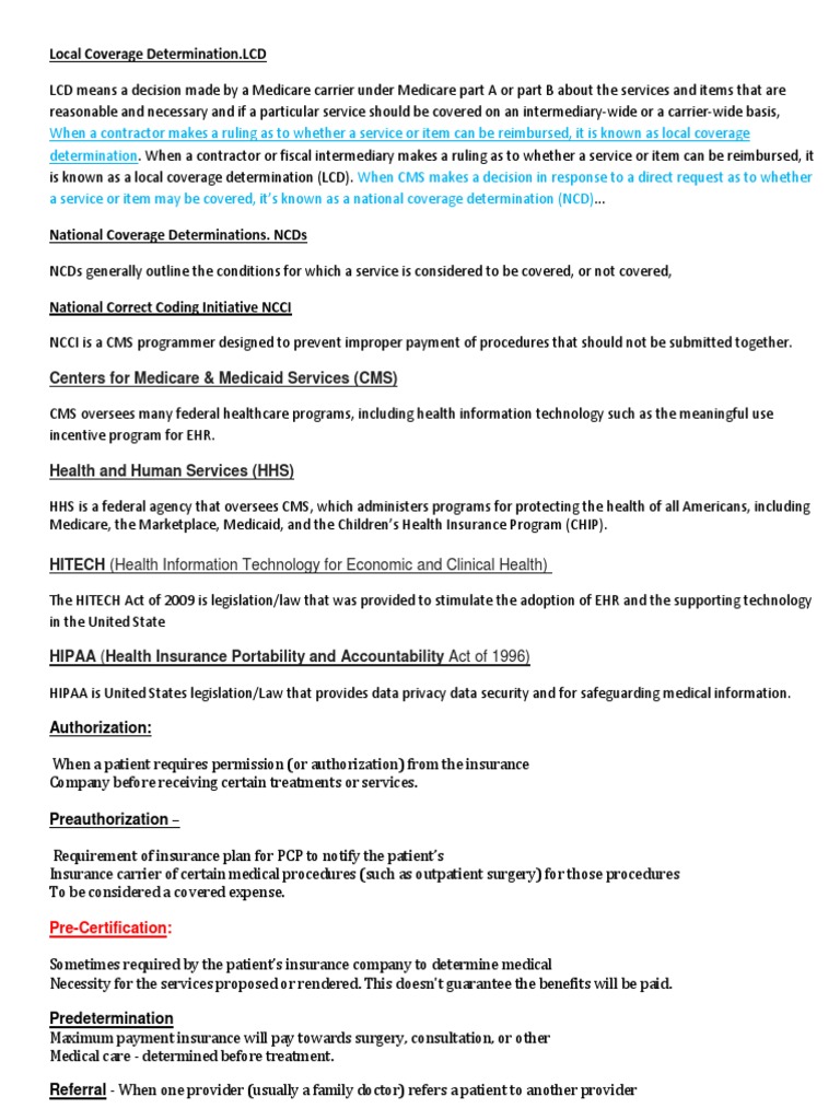 Local Coverage Determination LCD Centers For Medicare & Medicaid