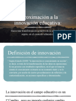 Aproximación a La Innovación Educativa