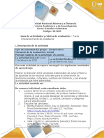Guía de actividades y rúbrica de evaluación  - Tarea 1 - Reconocimiento de presaberes
