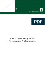 A.14.0 System Acquisition, Development & Maintenance: Integrated Research Campus