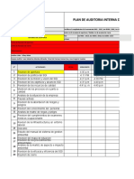 Formatos de Programa y Plan de Auditoria