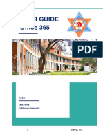 User Guide Office 365: Task Force Tribhuvan University