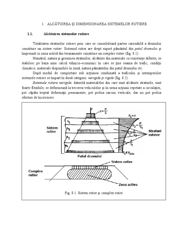 Proiectarea Si Dimension Area Sistemului Rutier | PDF