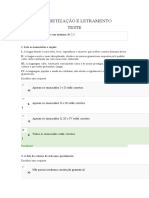 Alfabetização e letramento: teste sobre língua falada e escrita