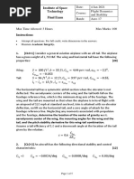 Attempt All Questions. For Full Credit, Write Dimensions in The Answers. - Maintain Academic Integrity