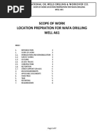 Scope of Work Location Prepration For Wafa Drilling Well A61