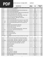 Dr. Trukk Price List W.E.F. 1st April, 2015. List No: 4