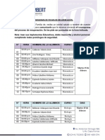 Cronograma de Fechas de Recuperación para Los Alumnos de Subsanación.