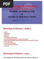 Missiology of Influence