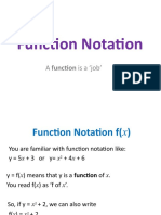 Function Notation: A Function Is A Job'