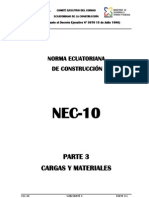Cec2010 Cargas y Materiales