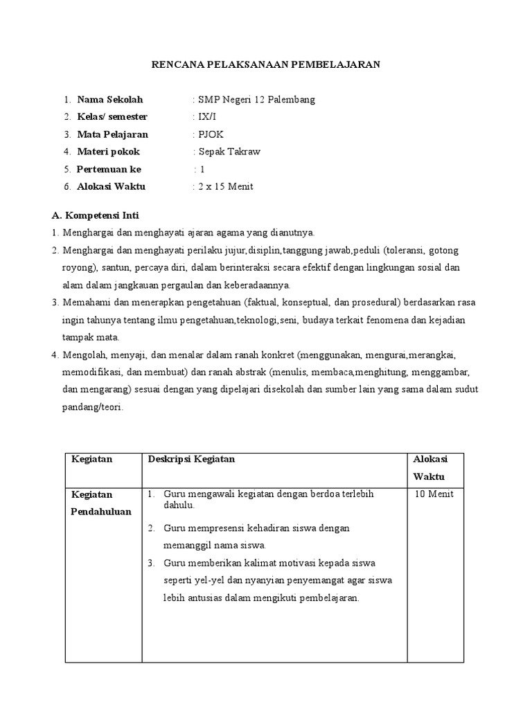 Ukuran dan Pembelajaran Lapangan Takraw | PDF