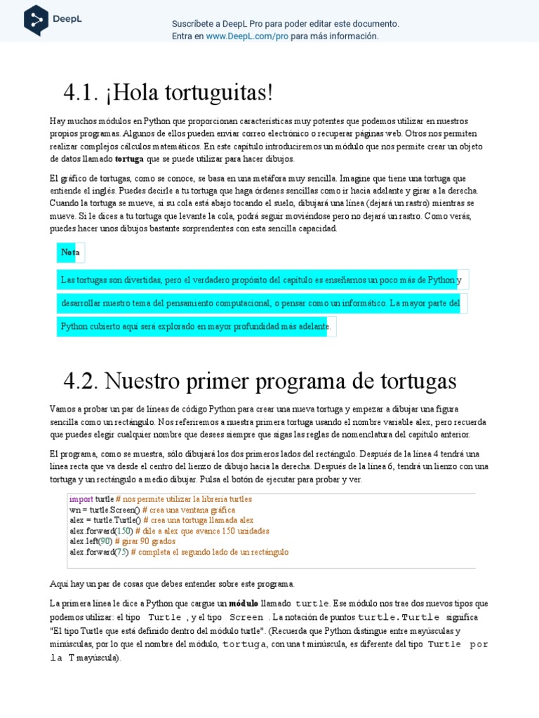 How To Think Like A Computer Scientist - 3 ES | PDF | Python (lenguaje ...