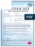 LooK SPOT CE IVD Notification Certificate 2021
