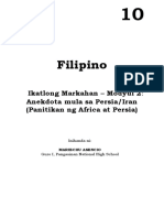 Modyul 2 Filipino 10 Ikatlong Markahan