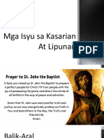 Mga Isyu Sa Kasarian at Lipunan